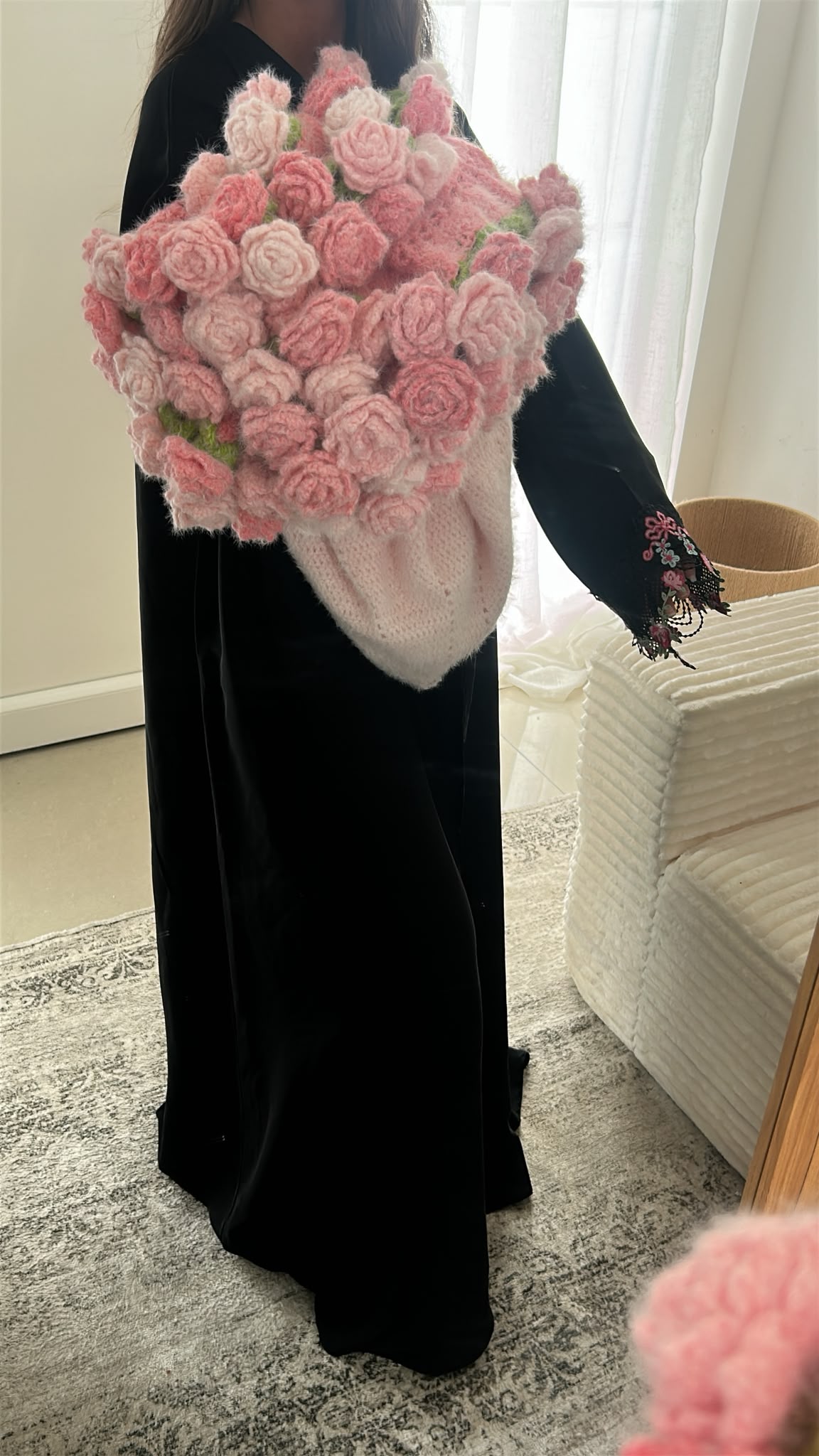 Plaid-bouquet Maison Belha offert comme cadeau